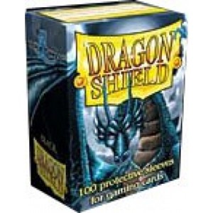 Picture of Black  Standard Sleeves (100) dragon shield