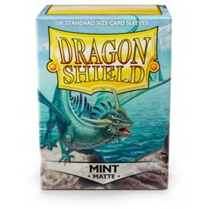Picture of Matte Mint  Standard Sleeves (100) dragon shield