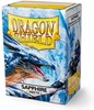 Picture of Matte Sapphire  Standard Sleeves (100) dragon shield