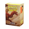 Picture of Matte Amber Standard Sleeves (100) dragon shield