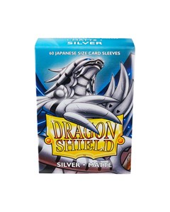 Picture of Matte Silver Japanese Size Sleeves Dragon Shield ( 60 Sleeves )