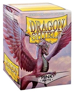 Picture of Matte Pink  Standard Sleeves (100) dragon shield