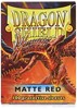 Picture of Matte Red Standard Sleeves (100) dragon shield
