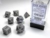 Picture of Chessex Opaque Poly 7 Set Grey/Black