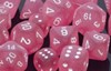 Picture of Chessex Frosted™ Polyhedral Pink/white 7-Die Set