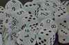 Picture of Chessex Frosted™ 12mm d6 Clear/black Dice Block™