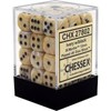 Picture of Chessex Marble 12mm d6 Ivory/black Dice Block™