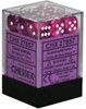 Picture of Chessex Festive™ 12mm d6 Violet/white Dice Block™