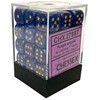 Picture of Chessex Lustrous™ 12mm d6 Purple/gold Dice Block™ (36 dice)