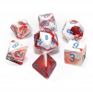 Picture of Chessex Gemini Red White Blue