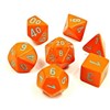 Picture of Poly 7 Set: Heavy Dice Orange/Turquoise Lab Dice Wave 4