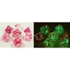 Picture of Poly 7 Set: Gemini Clear-Pink Luminary Lab Dice Wave 4