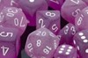 Picture of Chessex Frosted™ 12mm d6 Purple/white Dice Block™ (36 dice)