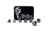 Picture of Brushed Silver Metallic Dragon Dice Set