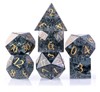 Picture of Black Cracked Glass Dice Set