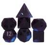 Picture of Purple & Black Glass Colored Glaze Dice Set
