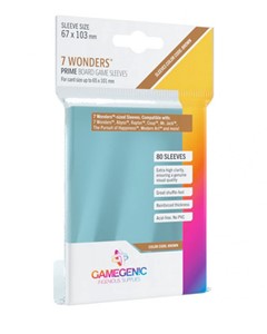 Picture of Gamegenic PRIME 7 Wonders Sleeves 67x103mm (80ct.), Clear