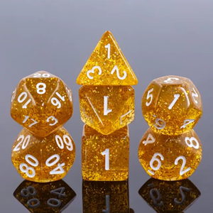 Picture of Beer Gold Glitter Dice Set