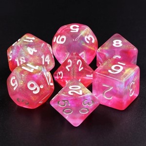 Picture of Aurora Pink Bunny Dice Set