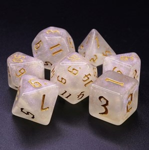 Picture of Aurora The Chaos Golden font Dice Set