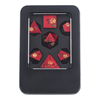Picture of Luxury Red Rose Metal Dice Set