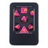 Picture of Red Iridescent Rose Metal Dice Set