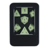 Picture of Light Green Metal Black Font Dice Set