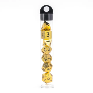 Picture of Mini Bright Gold Metal Dice Set