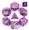 Picture of Giant Pearl Purple Dice Set