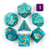 Picture of Giant Blue Pearl Dice Set