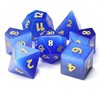 Picture of Gemstone Cat's Eye Blue Dice Set