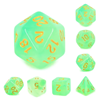 Picture of Green Milky Dice Set