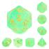 Picture of Green Milky Dice Set