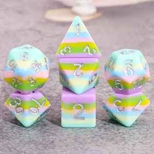 Picture of Pastel Rainbow Dice Set