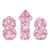 Picture of Rose Red Glitter Mini Dice Set