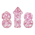Picture of Rose Red Glitter Mini Dice Set