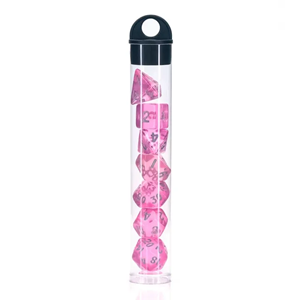 Picture of Mini Transparent Pink Dice Set