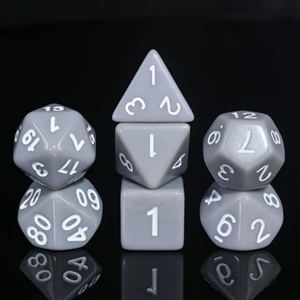 Picture of Grey Opaque Dice Set