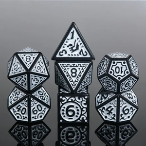 Picture of Silver Magic Flame Dice Set