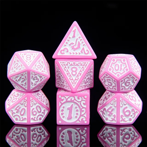 Picture of Pink Magic Flame Dice Set