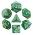 Picture of Green Pearl Gold Font Dice Set