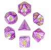Picture of Light Purple Pearl Color Dice (Green Font)
