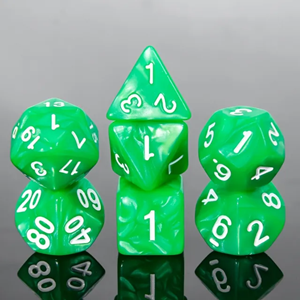 Picture of Parakeet Green Pearl Dice Set