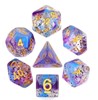 Picture of Swirl Particles Violet Sulfer Dice Set