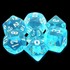 Picture of Transparent Azure Gem Dice Set