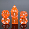 Picture of Orange Gems Transparent Dice Set