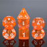 Picture of Orange Gems Transparent Dice Set
