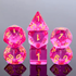 Picture of Fuscia Pink Transparent Dice Set