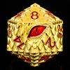Show details for Titan D20 Dragon Eye Gold with Red Eye Picture of Titan D20 Dragon Eye Gold with Red Eye