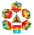 Picture of Transparent Layer Sunset Dusk Dice Set